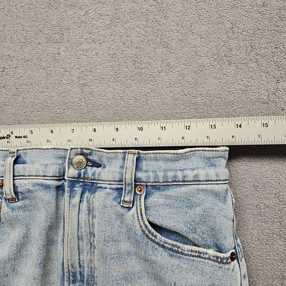 Abercrombie & Fitch 90s Jeans Womens 28/6 Blue Denim High Rise Slim Straight Leg - Picture 6 of 11